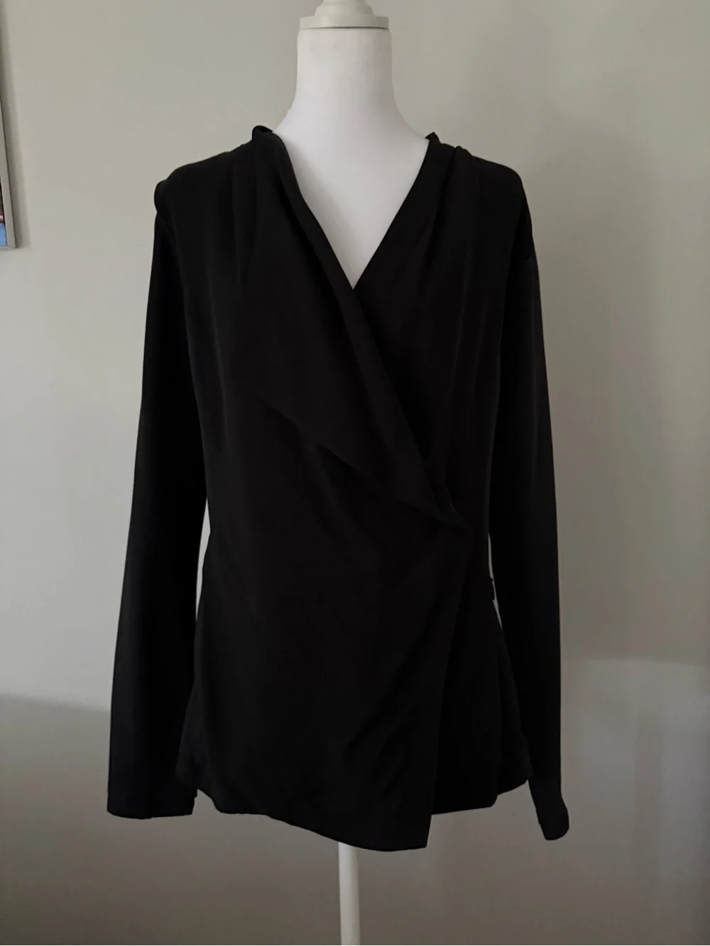 Athleta Black Draped Wrap Jacket